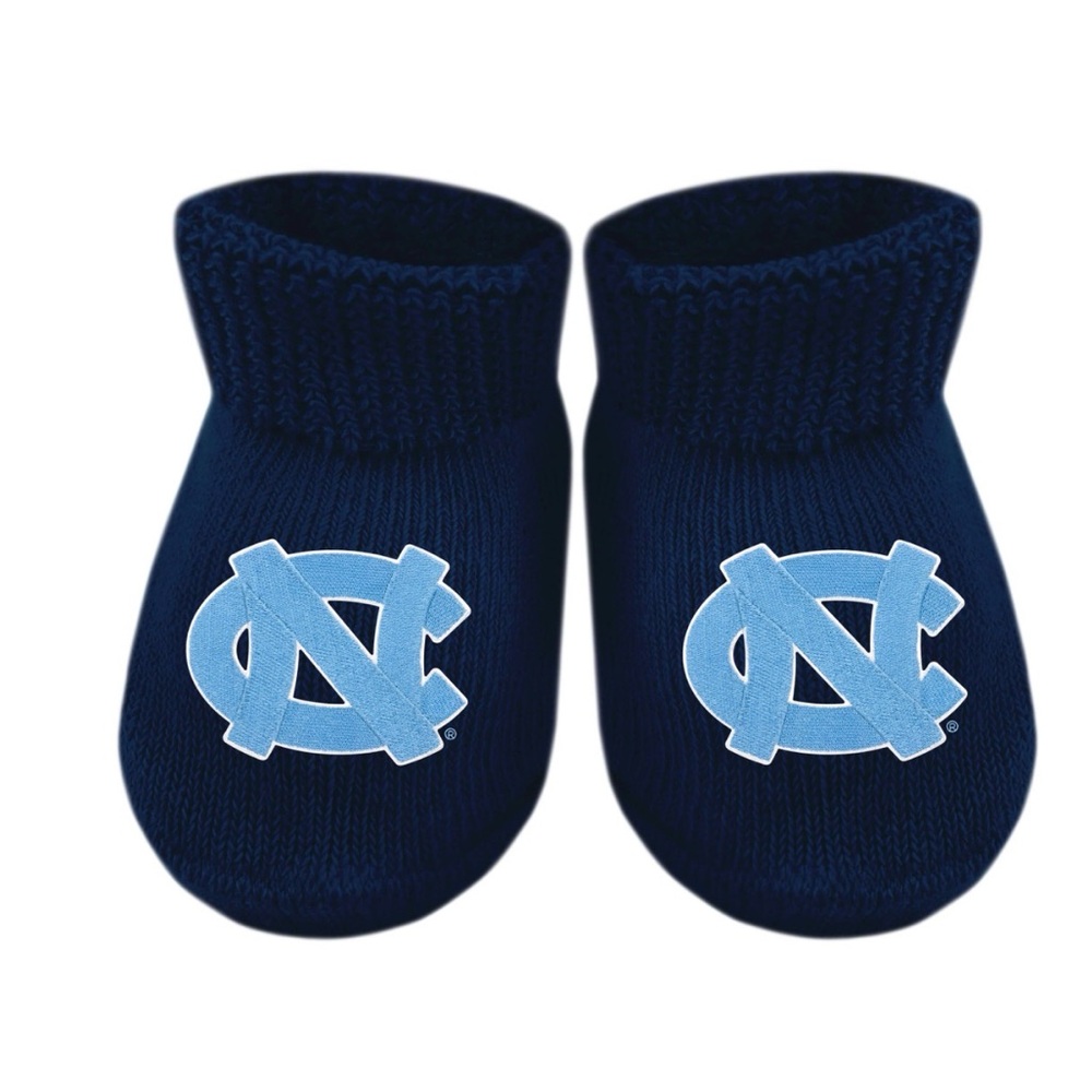 Infant Unisex Navy UNC Logo North Carolina Cotton-blend Booties Size 3-6 Months
